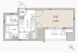 プライマル月島 307 間取り図