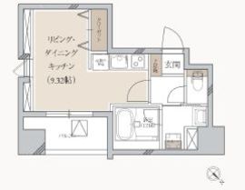 プライマル月島 1005 間取り図