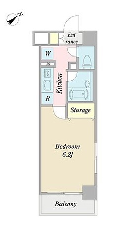 プロシード都立大学 503 間取り図
