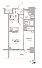 クレヴィア日暮里 THE RESIDENCE 2階 間取り図