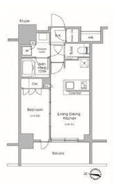 クレヴィア日暮里 THE RESIDENCE 2階 間取り図