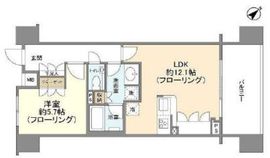 クオリア日本橋浜町 2階 間取り図