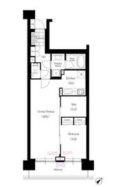 ブリリアイスト三軒茶屋アイビーテラス i412 間取り図