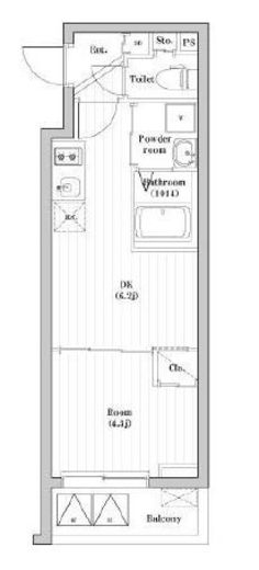 ハーモニーレジデンス東京巣鴨WEST 401 間取り図