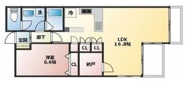オープンレジデンシア武蔵小山 4階 間取り図