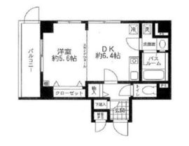 ルシェール赤坂 1階 間取り図