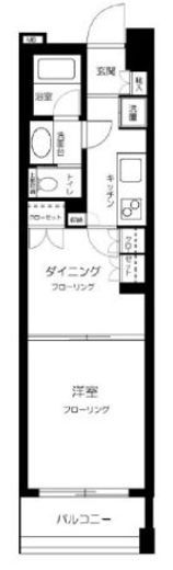 東急ドエルアルス浅草アクトタワー 2階 間取り図