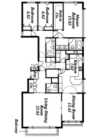 ファミグリア西麻布 201 間取り図