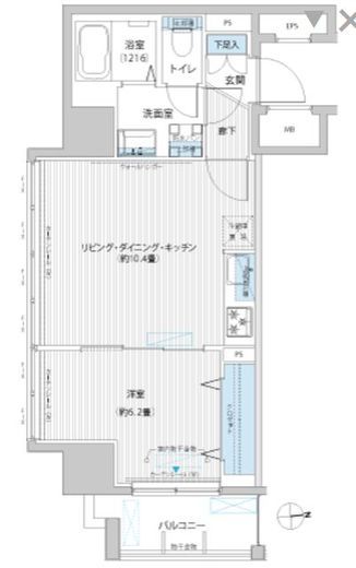 レジェンダリーガーデン赤羽イーストビュー 303 間取り図