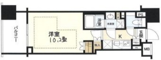 クレヴィア文京湯島 2階 間取り図