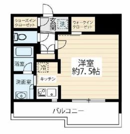 ジェノヴィア水天宮前スカイガーデン 5階 間取り図