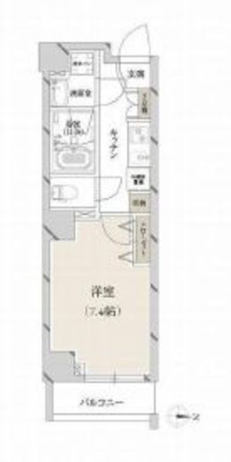 ライブカーサ両国3 503 間取り図
