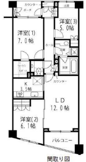 下北沢パークハウス 2階 間取り図