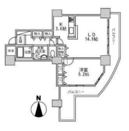 品川シーサイドビュータワー2 1505 間取り図