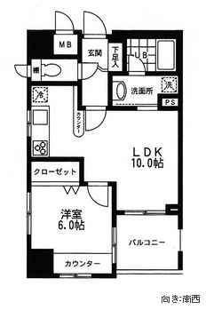 プライムアーバン中目黒2 904 間取り図