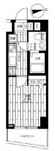 ステージグランデ高輪 10階 間取り図