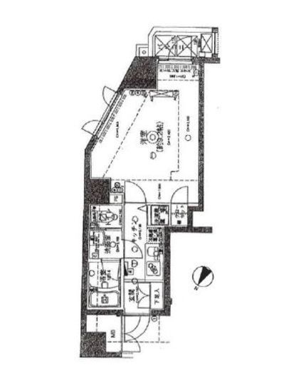 パレステュディオ六本木 12階 間取り図