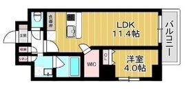 ムーム蔵前 701 間取り図