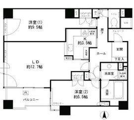 パークサイド・ウイングス 511 間取り図