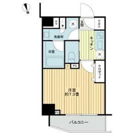 フレシア中目黒 402 間取り図