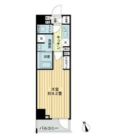 フレシア中目黒 603 間取り図
