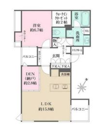 Coeur blanc高輪 201 間取り図