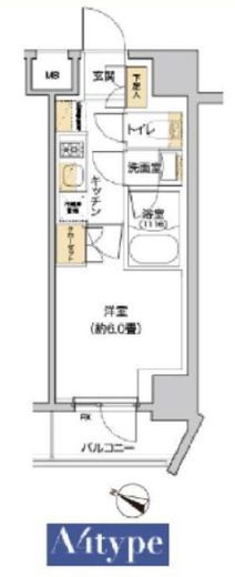 リビオメゾン戸越銀座 301 間取り図