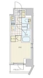 リビオメゾン戸越銀座 401 間取り図