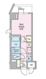 リビオメゾン戸越銀座 607 間取り図