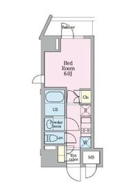 リビオメゾン戸越銀座 707 間取り図