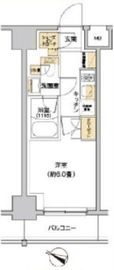 リビオメゾン戸越銀座 204 間取り図