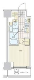 リビオメゾン戸越銀座 504 間取り図