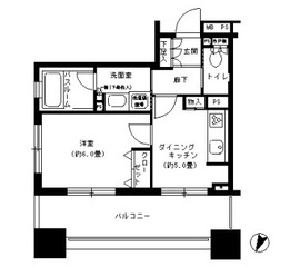 パークキューブ市ヶ谷 503 間取り図