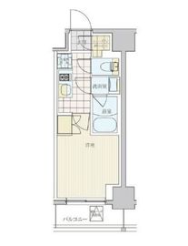 リビオメゾン戸越銀座 809 間取り図