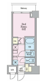 リビオメゾン戸越銀座 608 間取り図