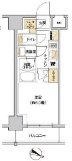 リビオメゾン戸越銀座 1108 間取り図