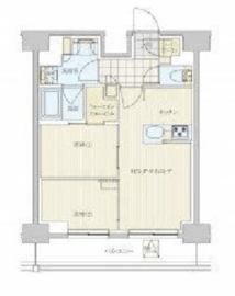 リビオメゾン戸越銀座 1402 間取り図