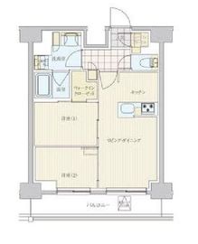 リビオメゾン戸越銀座 1405 間取り図