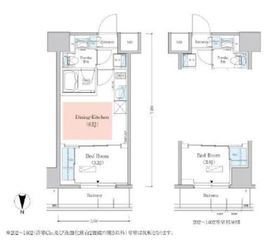 アーバネックス深川木場 1402 間取り図