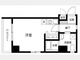 リバーシア佃 602 間取り図