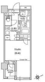 スタイリオ元住吉2 203 間取り図