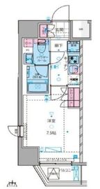 ジェノヴィア新宿早稲田グリーンヴェール 6階 間取り図