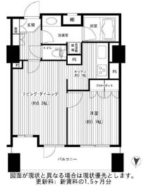 Feel A 渋谷 9階 間取り図