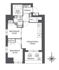 コンフォリア森下サウス 301 間取り図