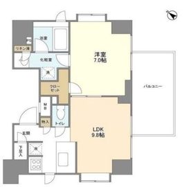 リバーレ月島 705 間取り図