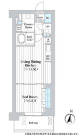 アビティグランデ砧 5階 間取り図