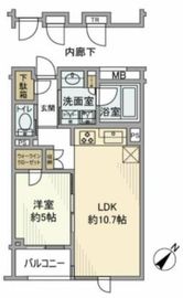 プラウドジェム三田聖坂 2階 間取り図