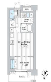 アビティグランデ砧 2階 間取り図