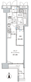 アジールコフレ中野坂上 2階 間取り図