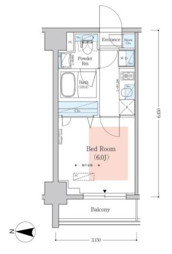 アーバネックス南品川2 402 間取り図